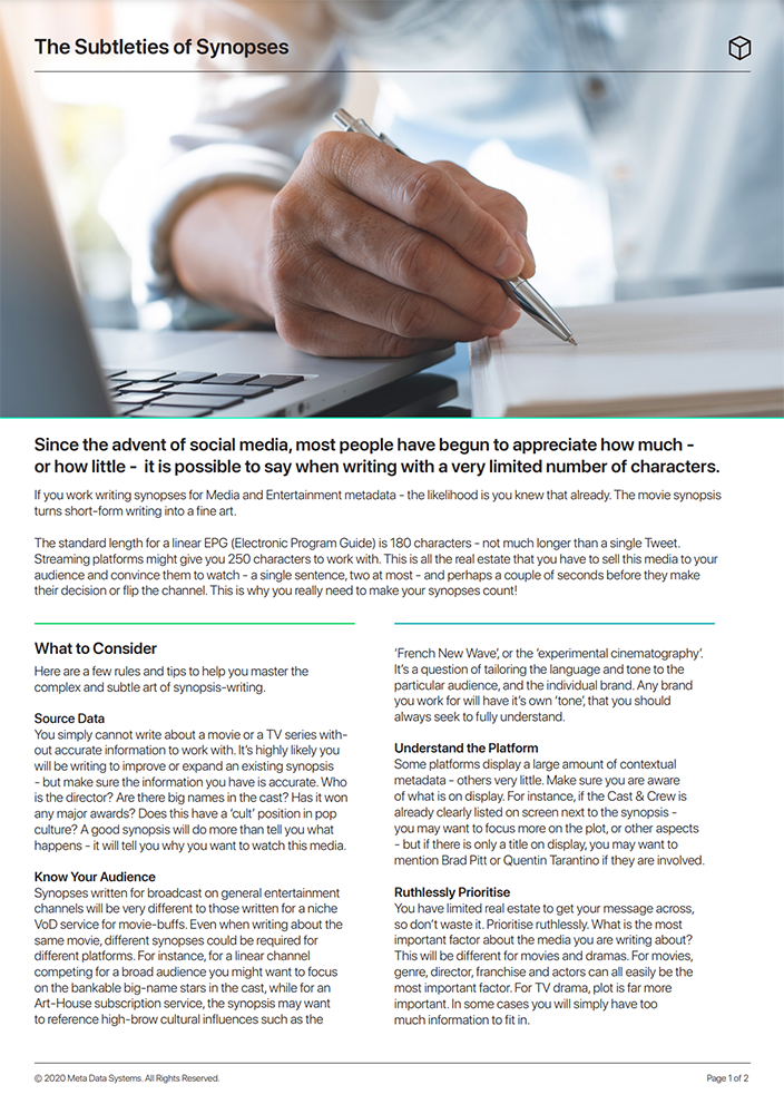 The Subtleties Of Synopses Iabm